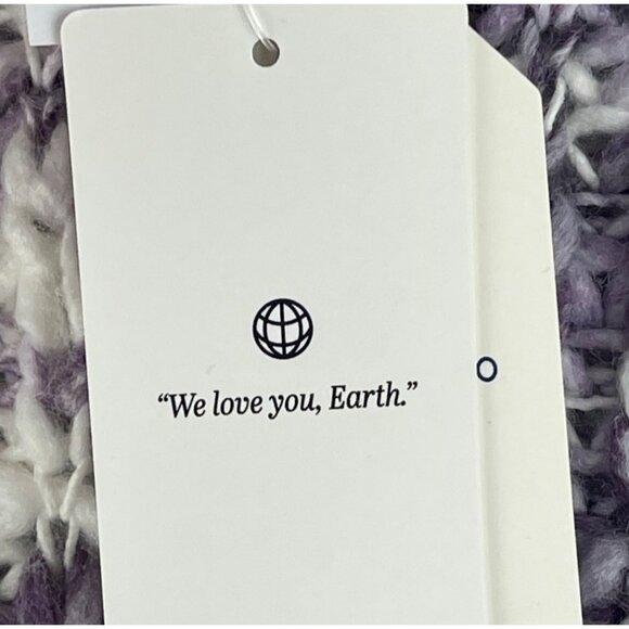 Hippie Rose Lavender Combo Knit Cardigan Sweater S - Picture 10 of 12